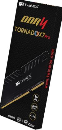 TWINMOS 16GB 3200MHz DDR4 TORNADOX7 PRO CL16 1.35V HS (TMD416GB3200D16BKX7P) - 3